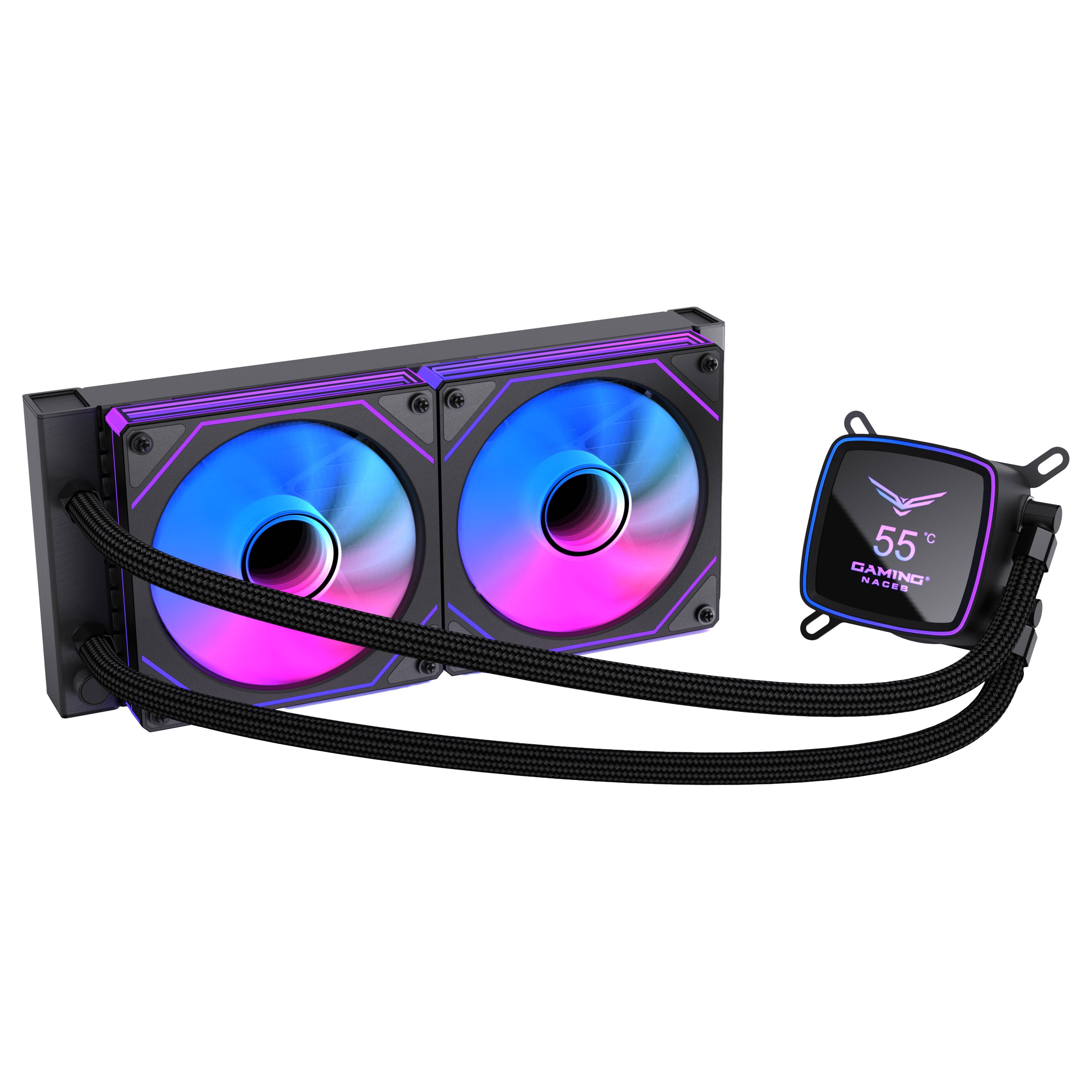 NACEB CL BOREAL 240MM PANTALLA DIGITAL ARGB NEGRO NA-0655N