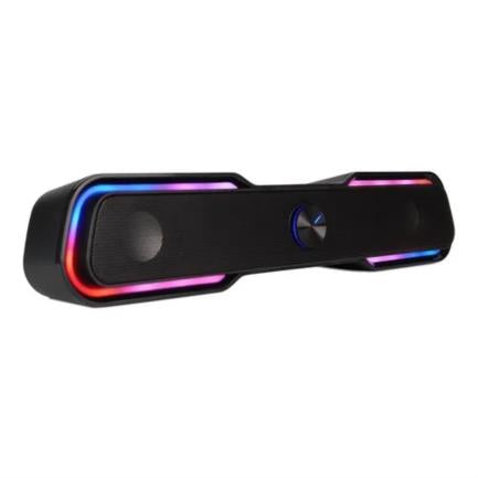Bocina Vorago Start The Game BSP-350 Bluetooth/3.5MM USB Iluminación RGB Color Negro