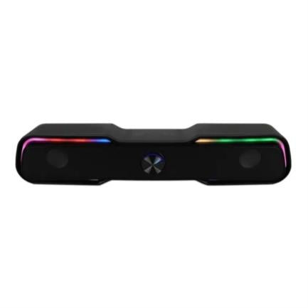 Bocina Vorago Start The Game BSP-350 Bluetooth/3.5MM USB Iluminación RGB Color Negro
