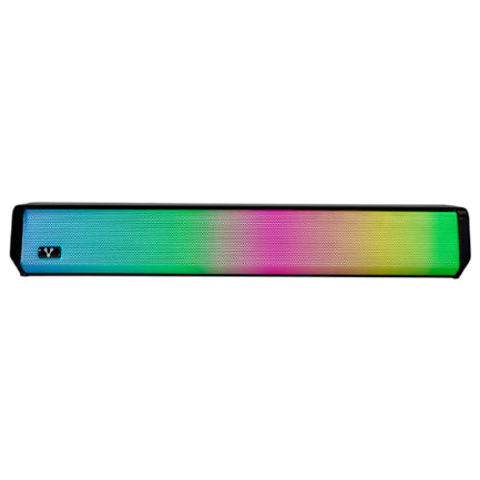 BOCINA VORAGO BSP-320 BLUETOOTH / 5Wx2 / 3.5MM / USB / ILUMINACION RGB / NEGRO