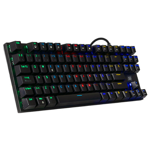 Teclado Vorago Start The Game KB-600 Mecanico TKL RGB Rainbow Software Negro
