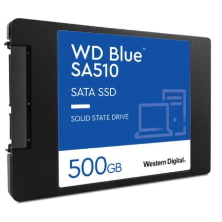 SSD Interno Western Digital Blue SA510 500GB 2.5" 7mm SATA lll Lect 555/440 MBs para PC y Lap