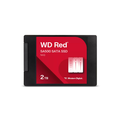 UNIDAD DE ESTADO SOLIDO SSD Interno Western Digital Red SA500 2TB 2.5 7mm SATA lll Lect 560/520 MB/s 3D NAND para NAS