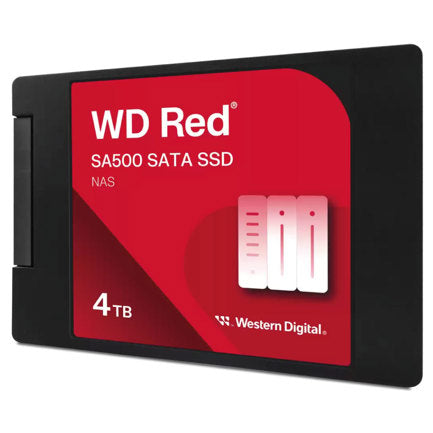 Unidad de Estado Solido (SSD) Interno Western Digital Red SA500 NAS Sata 2.5" 7 mm con Carcasa de 4 TB