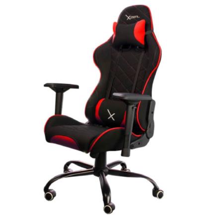 Silla Gamer Stylos XZ25 Tela/Brazos 4D Soporte Lumbar Color Rojo