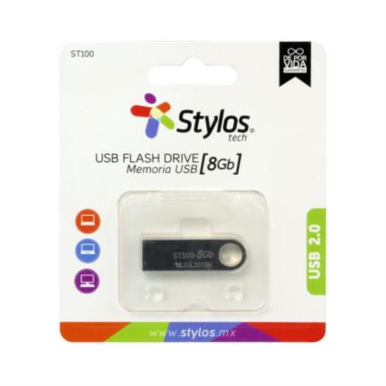 Memoria USB Stylos ST100 8GB Conexion Tipo A 2.0