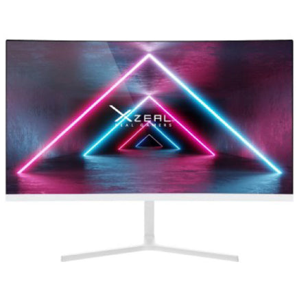 Monitor Gamer Curvo XZEAL XST-570 de 23.8" 1920 x 1080p FHD 100HZ VGA HDMI Vesa Blanco