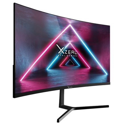 Monitor Xzela 23.8" Curvo FHD VA 100Hz 5ms VGA HDMI Vesa 100x100mm Negro