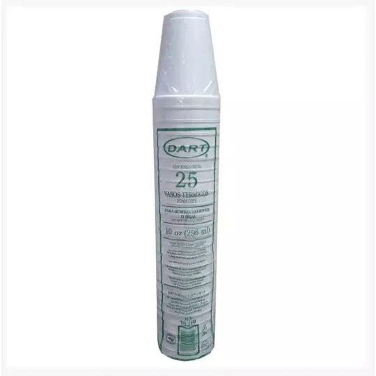 Vaso Termico Dart #10 paquete con 25 pie zas
