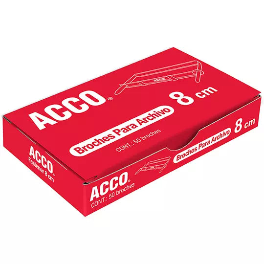 Broche de 8 cm ACCO capacidad hasta 300h ojas