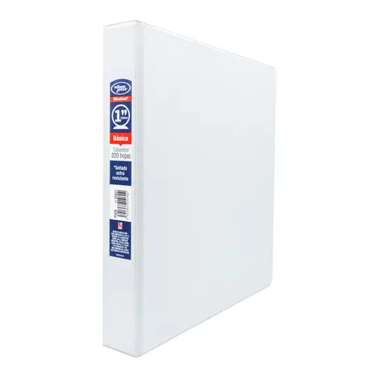Carpeta básica blanca herraje O 1" ACCO color blanca, tamaño carta
