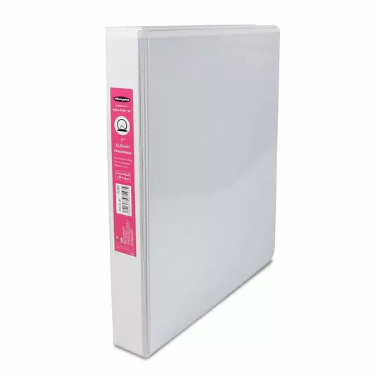 Carpeta panorama herraje O 1" ACCO color blanca, tamaño carta