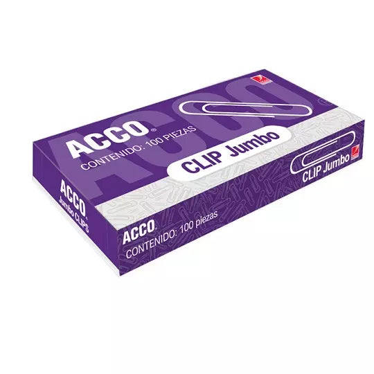 Clip jumbo ACCO capacidad hasta 35 hojas .