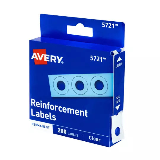 Refuerzos de hojas AVERY color transpare nte