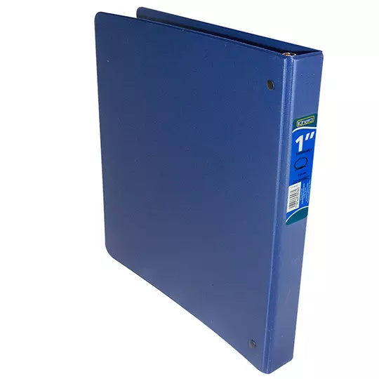 Carpeta básica Kinera carta herraje de 1 pulgada "O" color azul