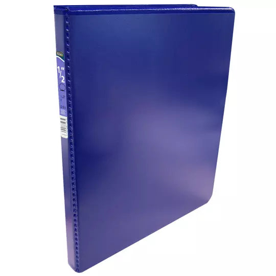 Carpeta panorámica con cristal Kinera ca rta herraje 1/2 pulgada "O" color azul