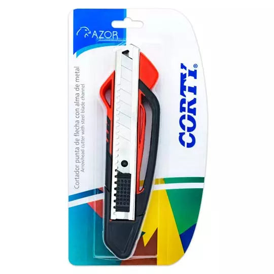 Cutter alma de metal Corty 5500 grande 1 8 mm punta flecha blíster