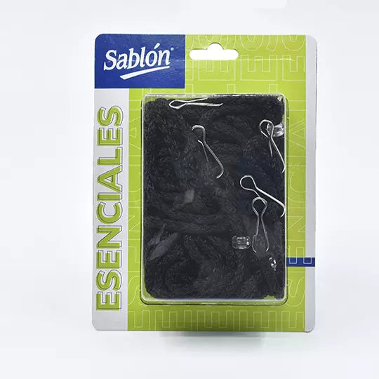 Cordón para gafete Sablón color negro bl íster con 12 piezas