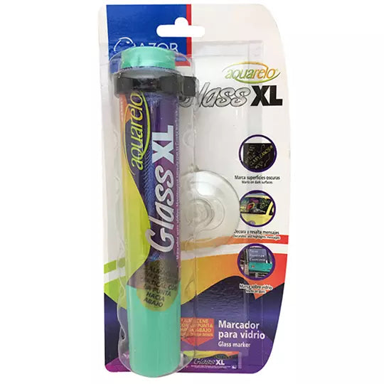 Marcador para vidrio Aquarelo Glass XL p unta cincel 16 mm color verde blíster