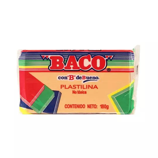 Marqueta de plastilina BACO color piel 1 80 gramos