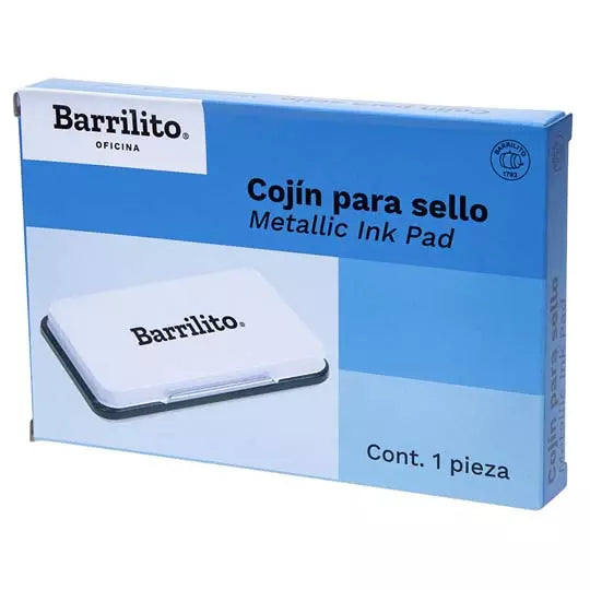 Cojín para sello grande Barrilito con ti nta color negro