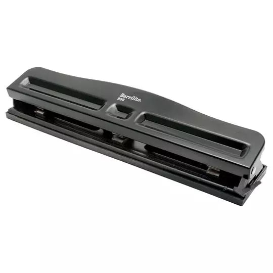 Perforadora 3 orificios Barrilito perfor adora cuerpo de acero