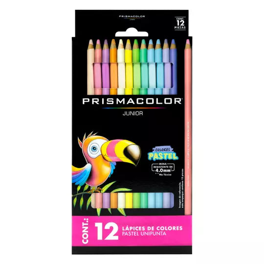 Colores Prismacolor junior con 12 piezas colores pastel