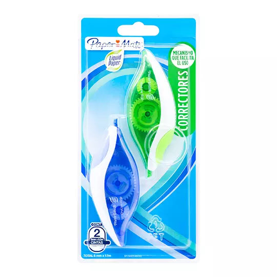 Corrector en cinta dry line blister con 2 piezas