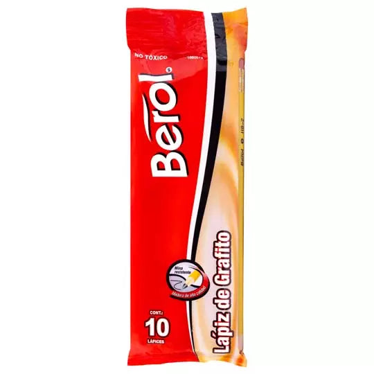 Lápiz hexagonal Berol no 2 10 piezas .