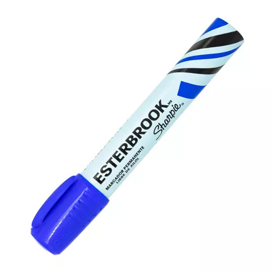 Marcador permanente Esterbrook color azu l 1 pieza