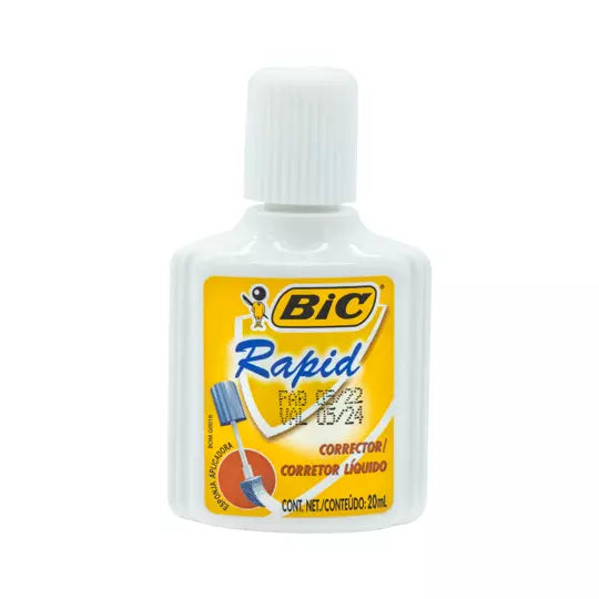 Corrector líquido en brocha BIC Rapid 20 ml 1 pieza