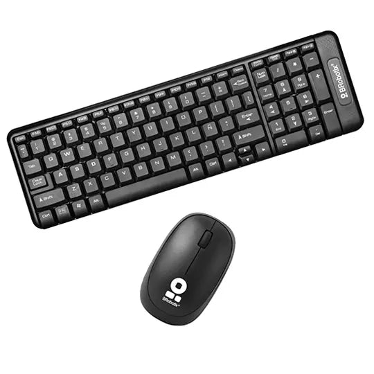 Kit De Teclado Y Mouse Inalámbrico Multi media, Negro BROBOTIX 6000618