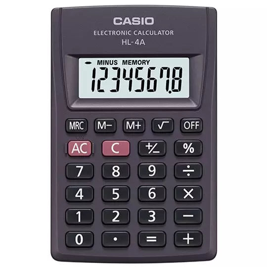 Calculadora básica 8 dígitos CASIO bási ca portátil