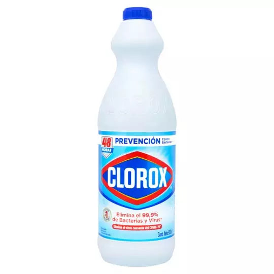 Blanqueador Clorox, cloro 930 ml. .
