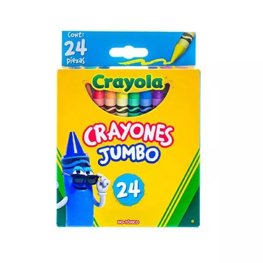 Crayones Crayola Jumbo 10.16 x 1.12 cm 2 4 piezas