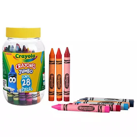 Crayones Crayola Jumbo 10.16 x1.27cm 28 piezas