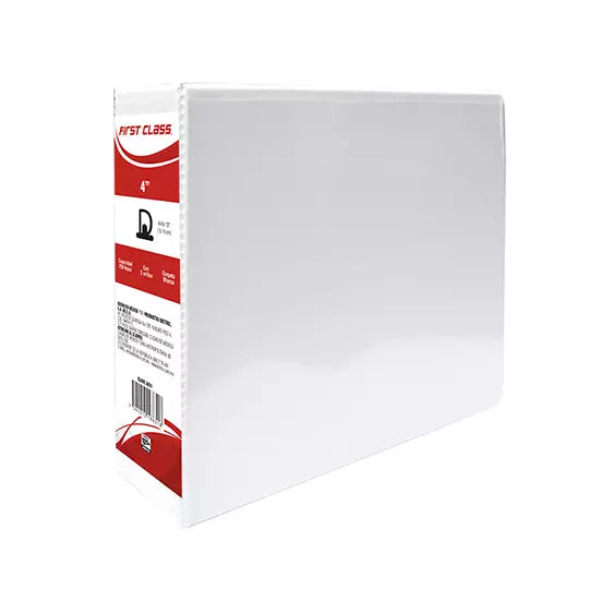 Carpeta de vinil carta DIETRIX 4 pulgada s herraje D color blanca con ventana