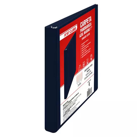 Carpeta vinil carta first class con vent ana 1 pulgada arillo tipo "o" azul