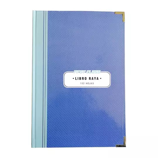 Libro raya frances 192 hojas First Class color azul 24.3 x 34.6 cm