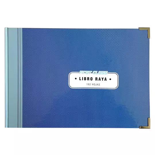 Libro raya italiano 192 hojas First Clas s color azul 34.6 x 24 cm