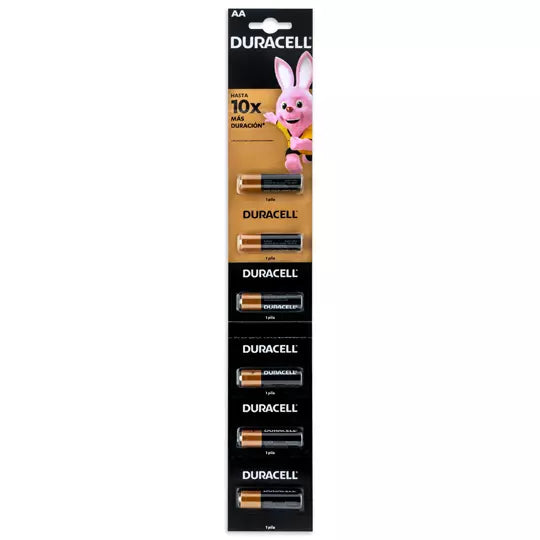 Pila alcalina Duracell AA blíster con 6 pzas