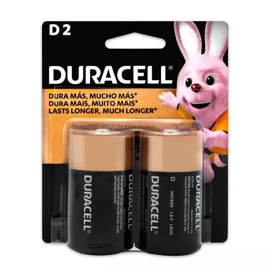 Pila alcalina Duracell D blíster con 2 p zas