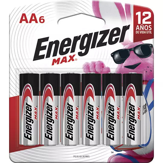 Pila alcalina Energizer Max AA blister c on 6