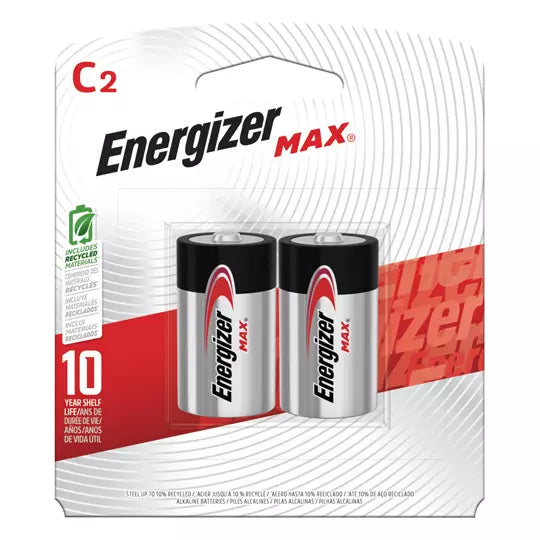 Pila Alcalina Energizer C blíster con 2 pzas