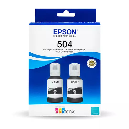 Kit tintas negras Epson T504 2 pzas. .