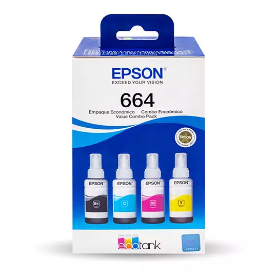 Kit tintas de color Epson T664 4 pzas .