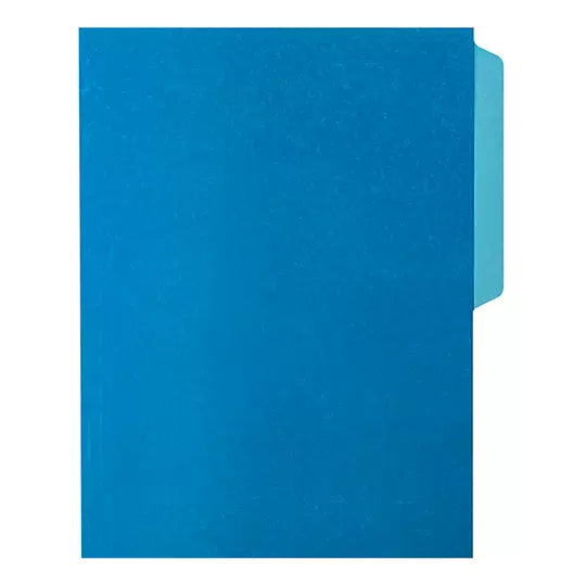 Folder de color Pendaflex carta color az ul ceja 1/2 caja con 25 pzas