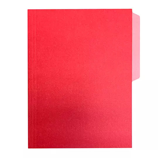 Folder de color Pendaflex carta color ro jo ceja 1/2 caja con 25 pzas