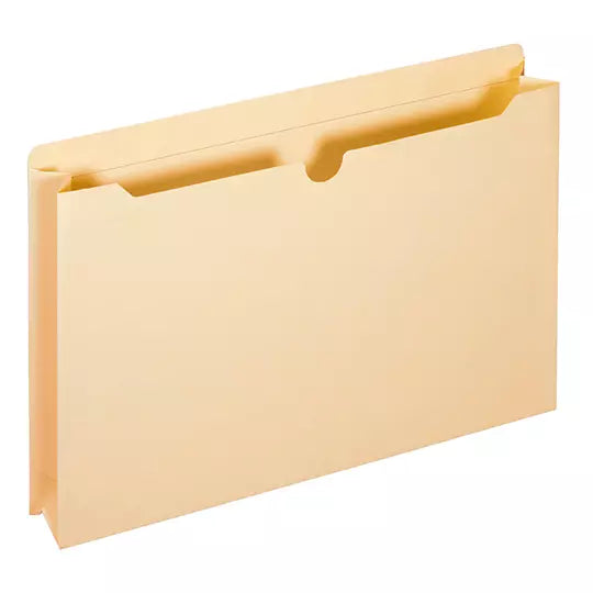 Folder manila tipo bolsa Globe-Weis cart a color crema caja con 10 pzas