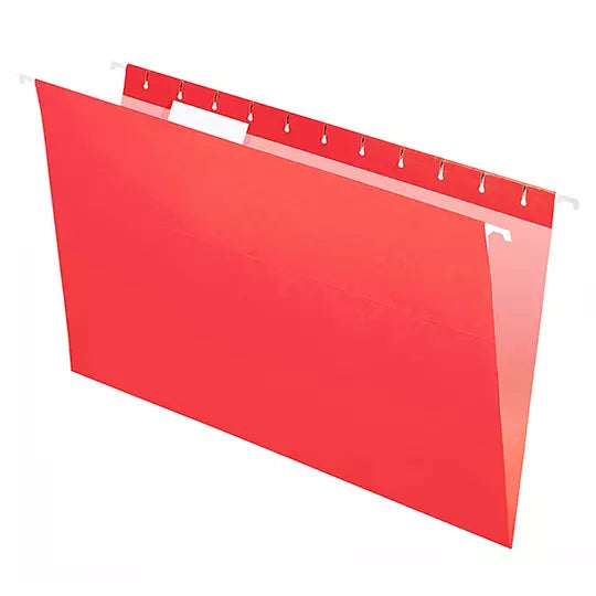 Folder colgante Pendaflex oficio color r ojo caja con 25 pzas
